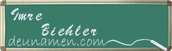 Imre Biehler Visitenkarte